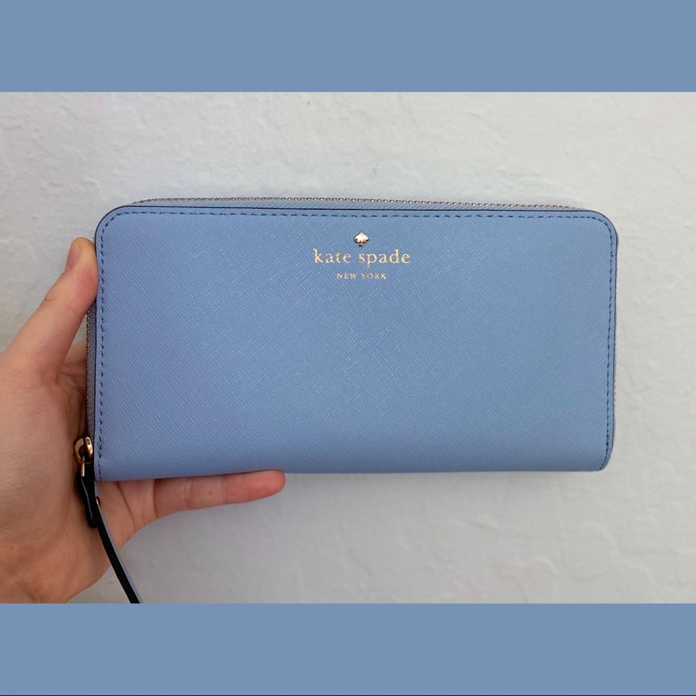 Kate Spade Blue Long Wallet